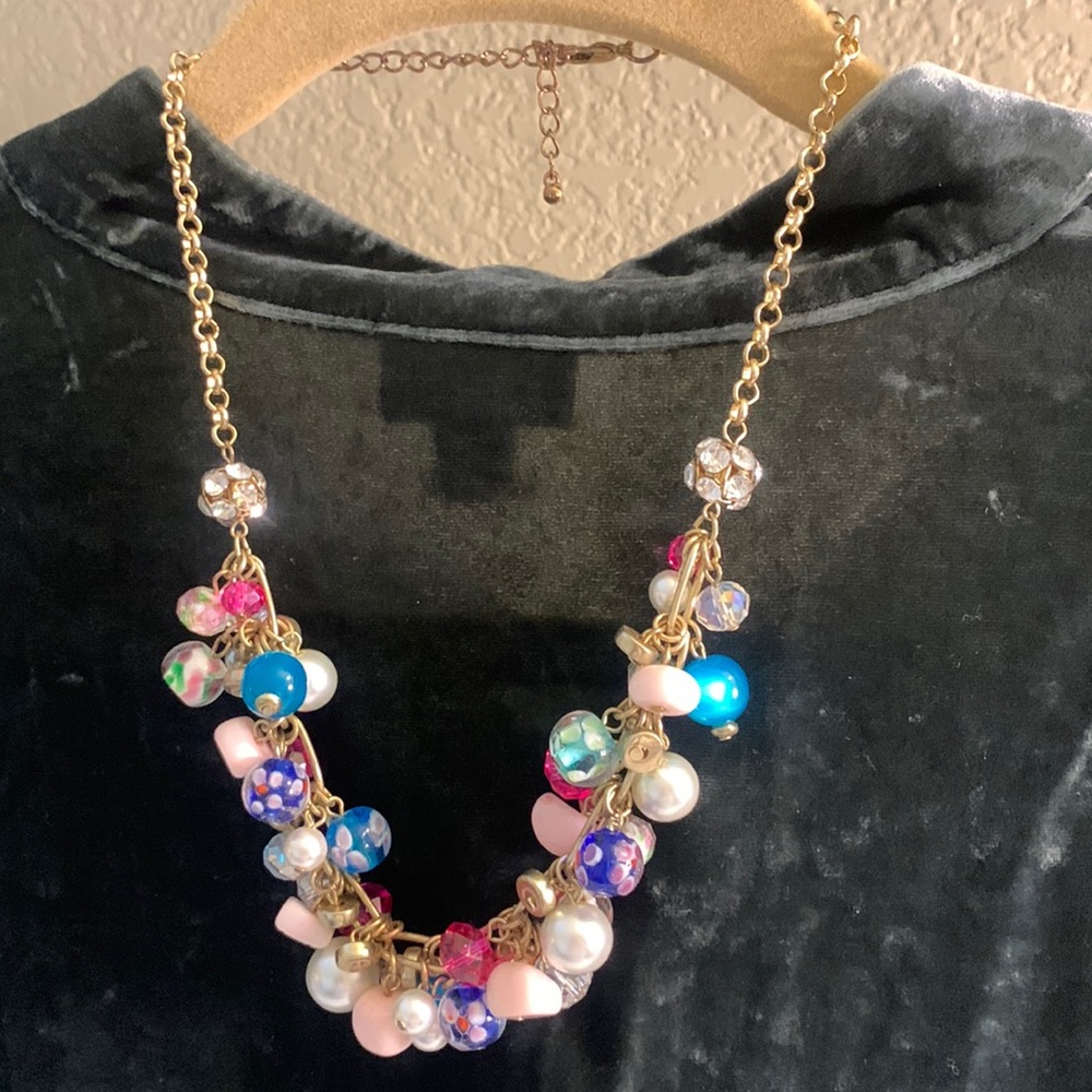 A fun multi beaded necklace by Betsey Johnson